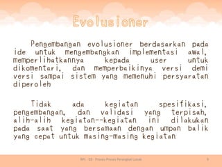 Rpl 03 - proses proses perangkat lunak | PDF