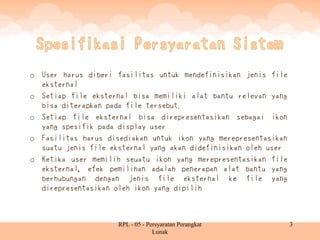 Rpl 05 - persyaratan perangkat lunak | PDF