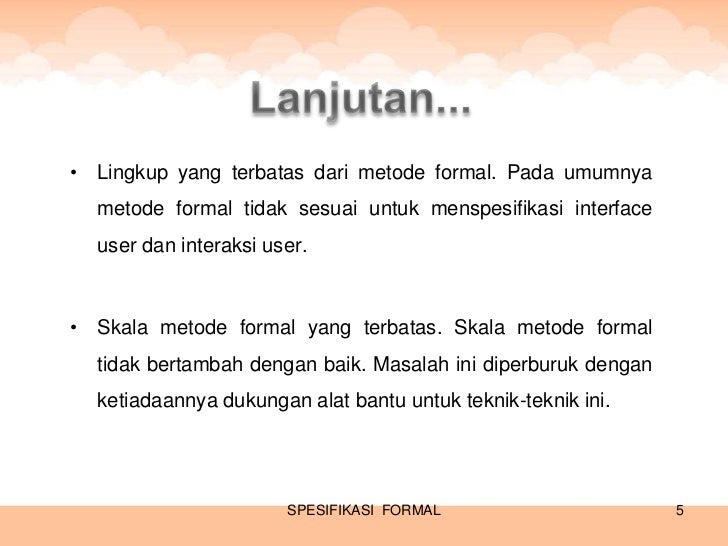 Rpl 09 - spesifikasi formal