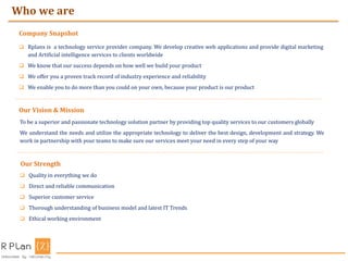 Rplanx technology corporate profile pdf