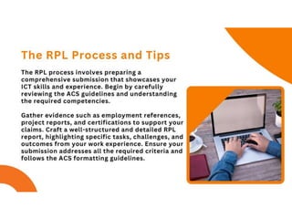 RPL Australian Computer Society Skills Assessment | PPTX