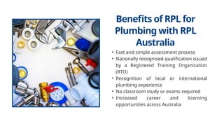 Rlr Rpl RPL for Plumbing – Get Certified Through RPL Australia | PPTX