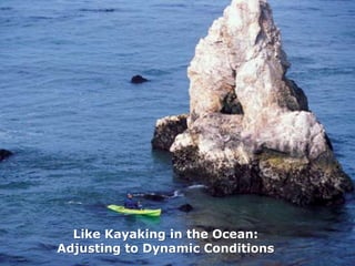 Like Kayaking in the Ocean:
Adjusting to Dynamic Conditions
 