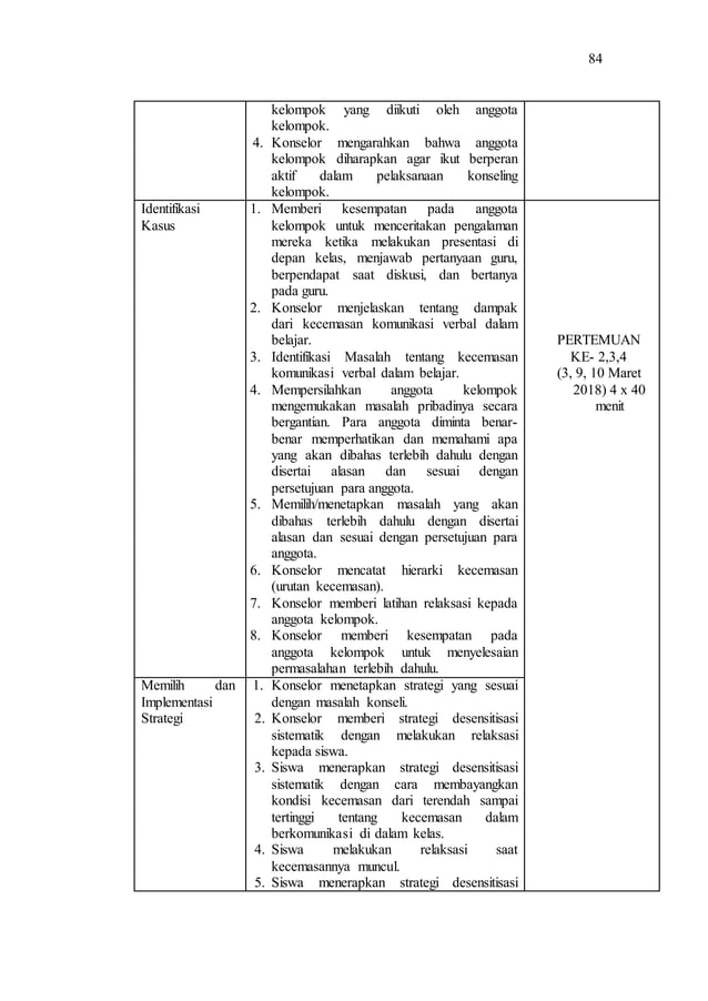 Contoh RPL konseling kelompok | DOCX