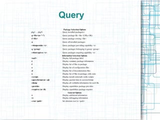 RPM Terminology kernel-smp-2.4.18-3.athlon.rpm kernel-smp-2.4.18-3.i586.rpm kernel-smp-2.4.18-3.i686.rpm kernel-source-2.4.18-3.i386.rpm rootfiles-7.2-1.noarch.rpm  name-version-release.architecture.rpm  