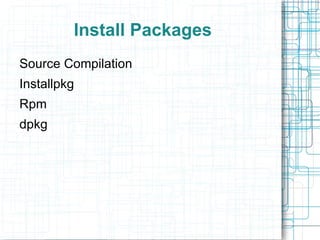 Install Packages Source Compilation 