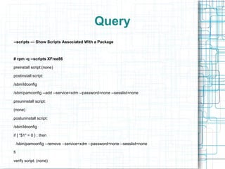rpm –e package_name 