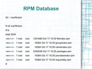 What RPM can do? Install 