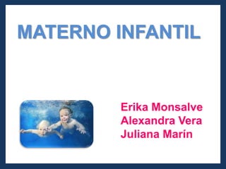 MATERNO INFANTIL  Erika Monsalve Alexandra Vera  Juliana Marín  