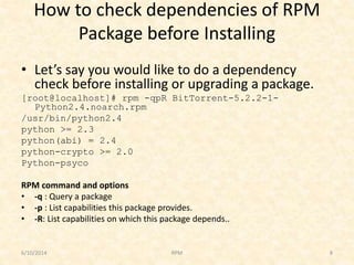 Red Hat Rpm RPM (Red Hat Package Manager) | PPTX
