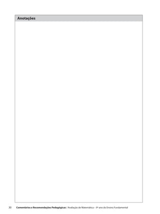 Anotações




30    Comentários e Recomendações Pedagógicas / Avaliação de Matemática – 9º ano do Ensino Fundamental
 