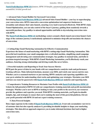 Rapid Profit Machine (RPM 3.0) | PDF