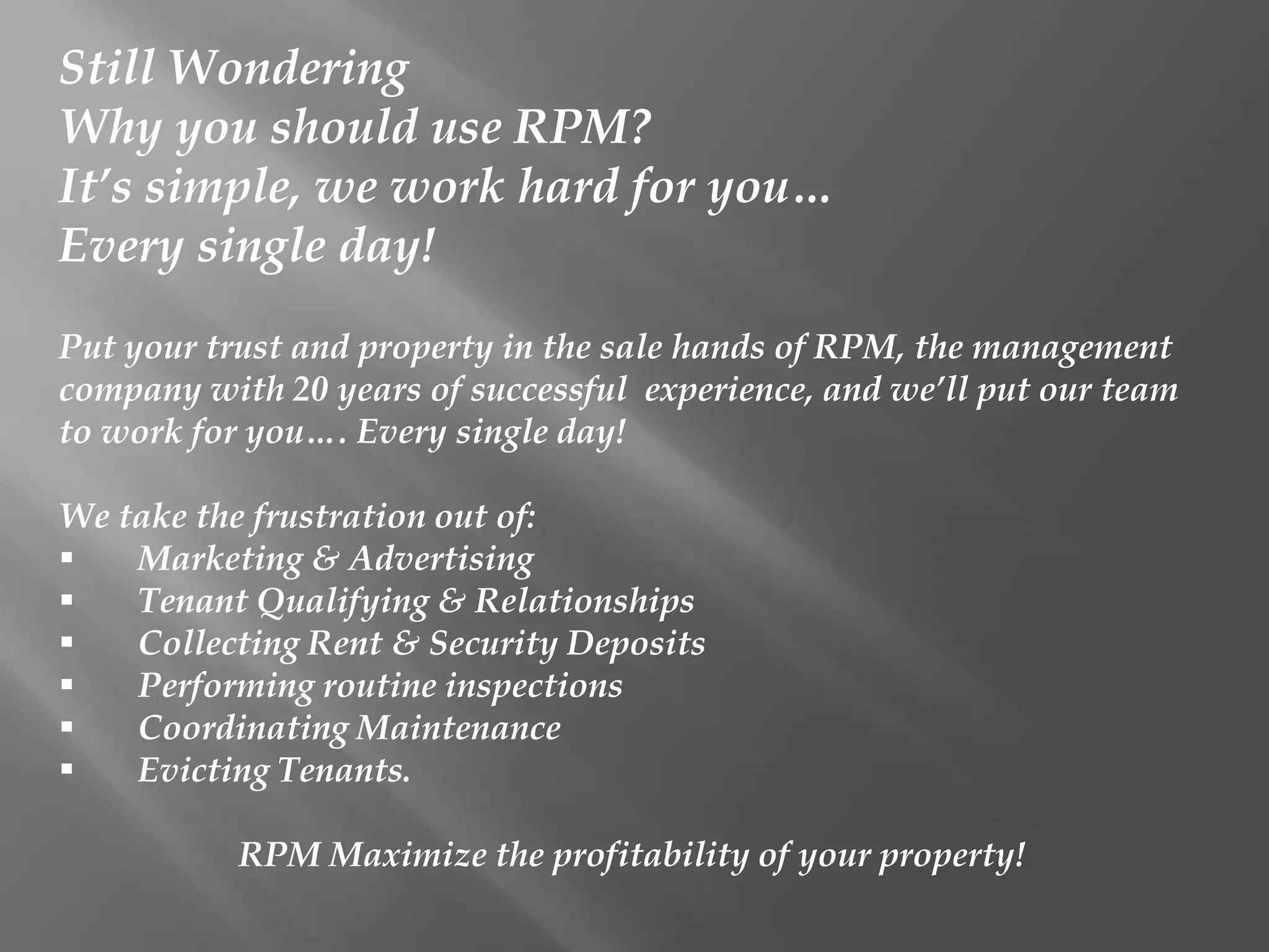 Rpm presentation | PPTX