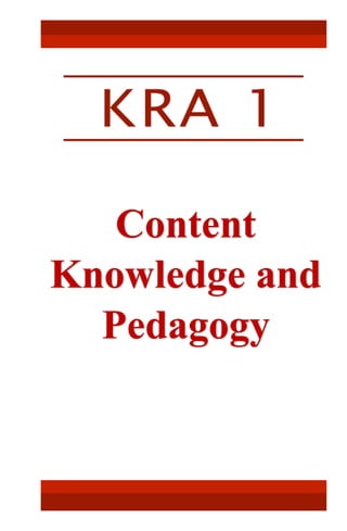 Content
Knowledge and
Pedagogy
 