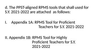 Ultimate Guide For Rpms School Learning Action Cell (RPMS Roll-Out.pptx ) | PPTX