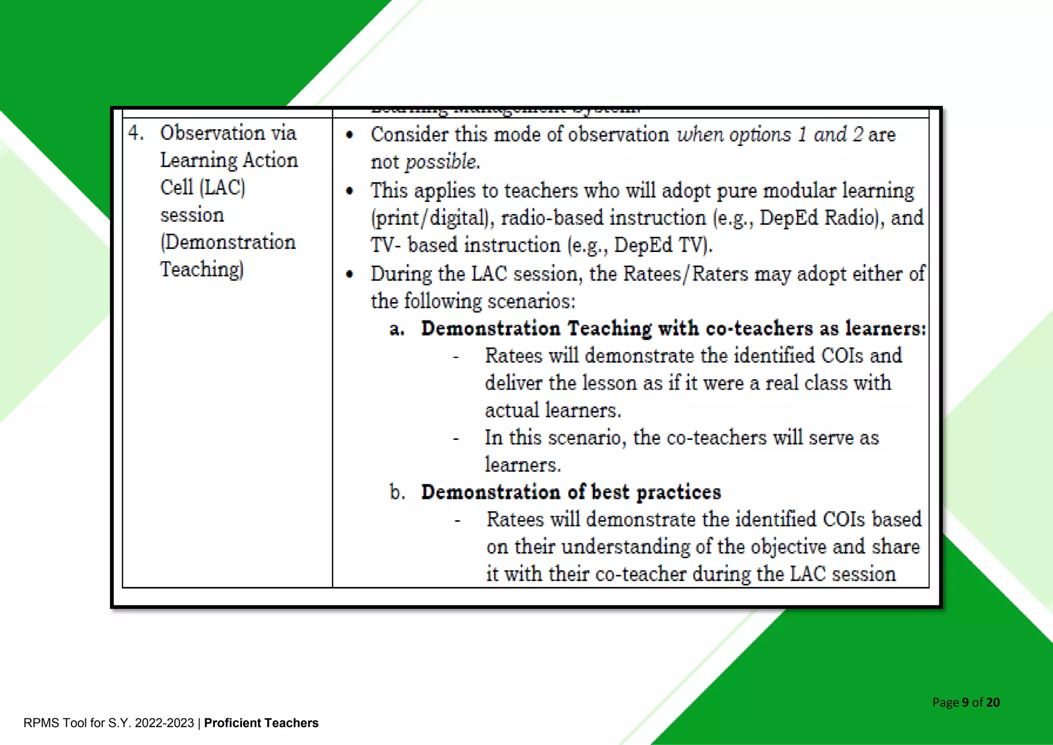 Rpms tool for proficient teachers sy 2022 2023 2 pptx