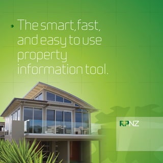 The smart,fast,
and easy to use
property
information tool.
 