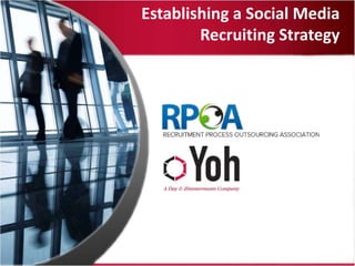 Establishing a Social Media
        Recruiting Strategy
 