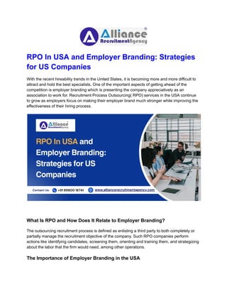 RPO In USA and Employer Branding_ Strategies for US Companies.pdf