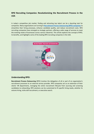 RPO Recruiting Companies Revolutionizing the Recruitment Process 