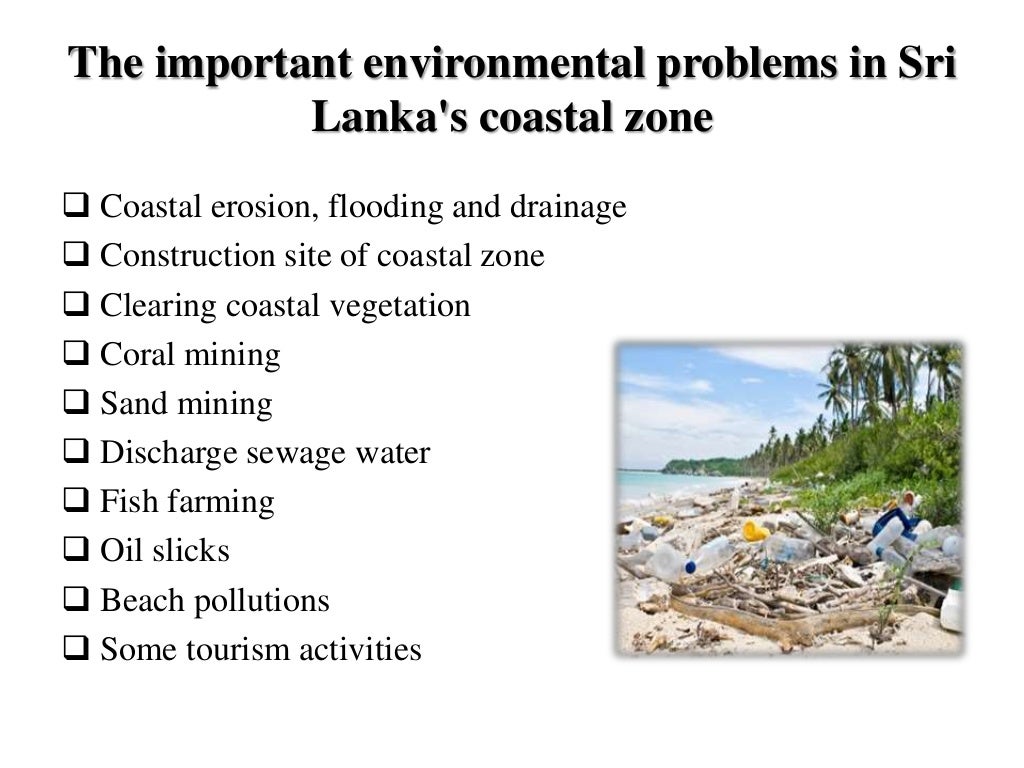 Coastal Degradation and fresh water pollution in sri lanka