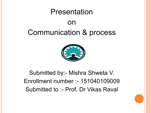 Process of communication | PPT