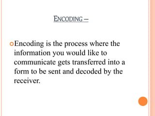 Process of communication | PPTX