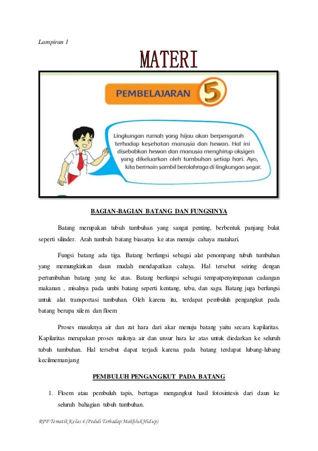 RPP Kelas 4 Tema 3 Subtema 1 Pembelajaran 5 RPP Kelas 4 Tema 3 Subtema 1 Pembelajaran 5