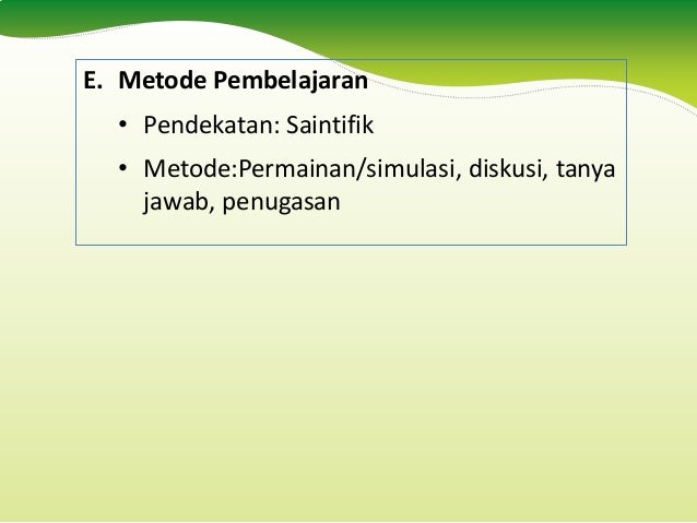 Rencana Pelaksanaan Pembelajaran