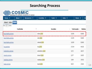 Cancer genome databases & Ecological databases | PPTX