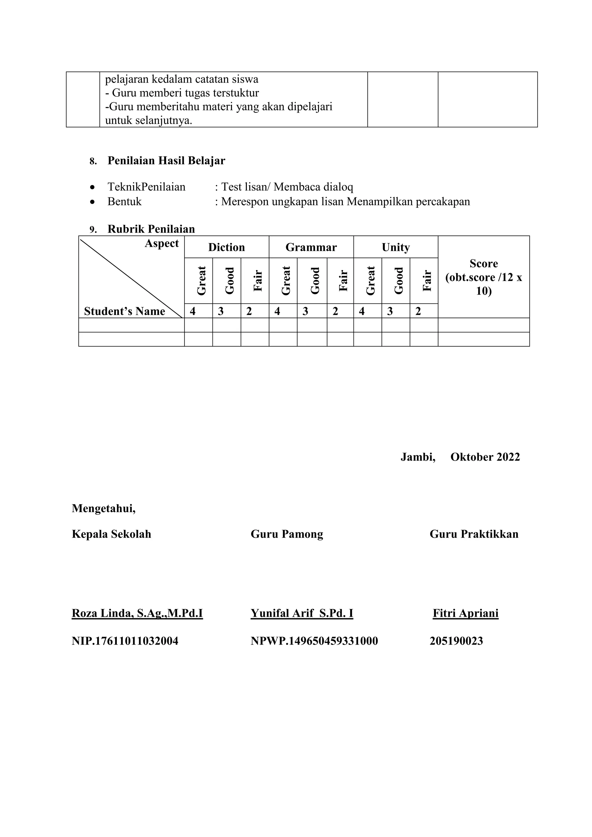 Rpp asking and giving permission docx