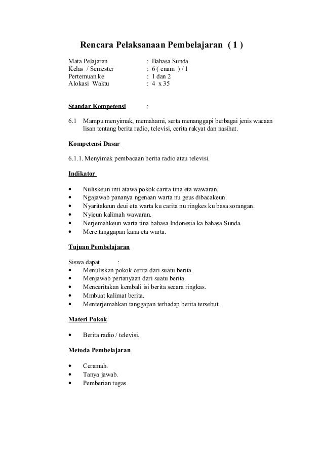 Kumpulan Soal Bahasa Sunda Sd Kelas 5 Semester 1