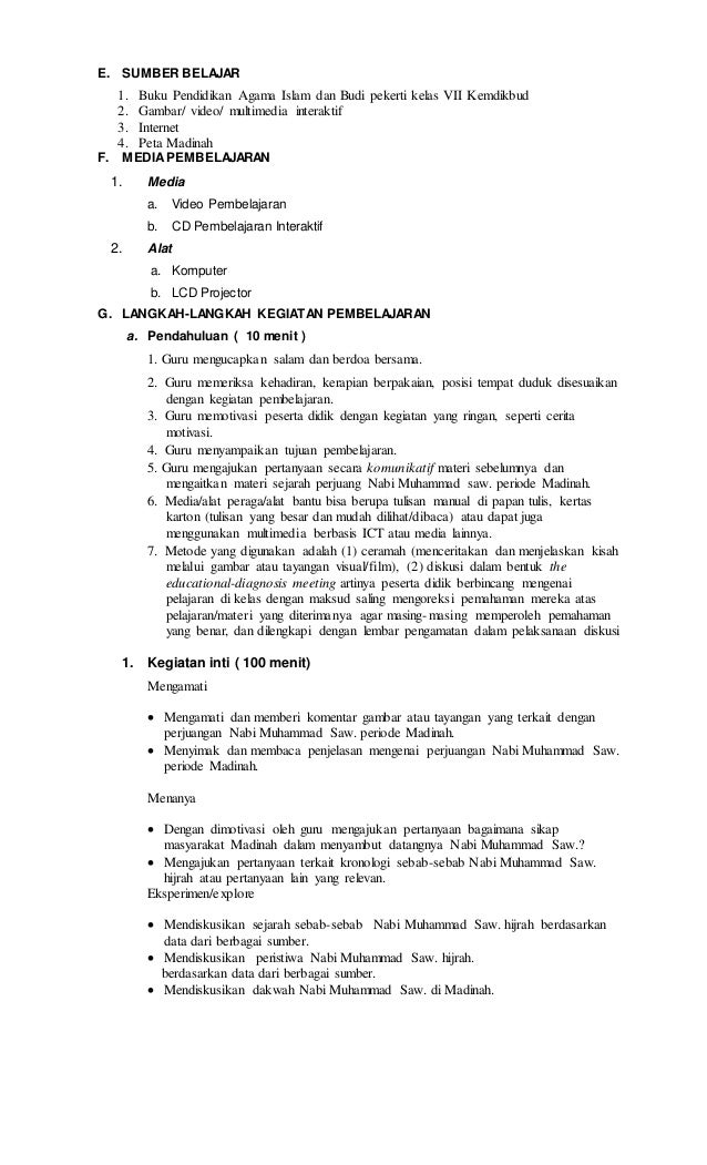 Rpp bab-12 (hijrah ke madinah) Rpp bab-12 (hijrah ke madinah)