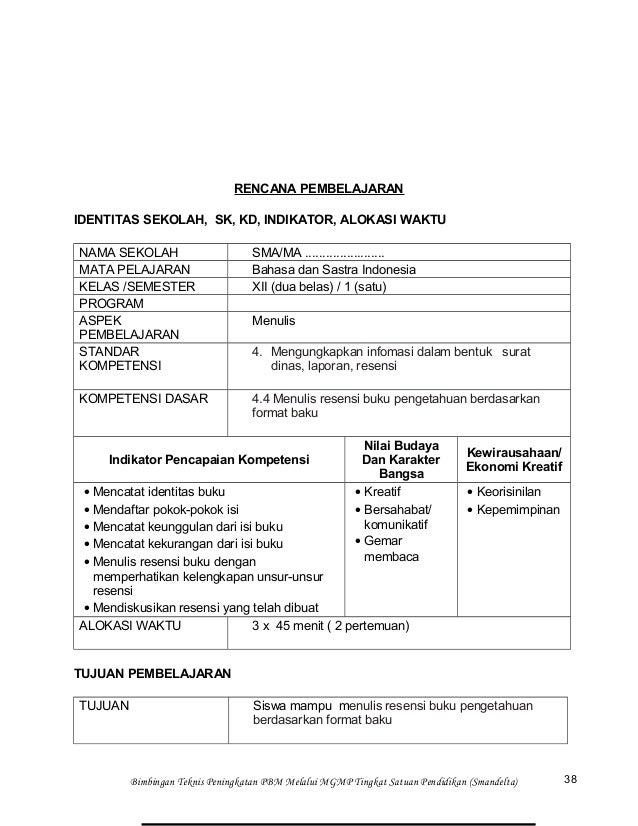 4 menulis soal surat indonesia kelas bahasa semester kelas Rpp 1 indonesia smk bahasa patrol n 1 xii