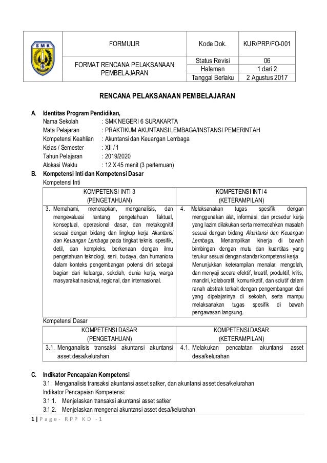 Rpp Kd 1 Akt Lembaga Aploud