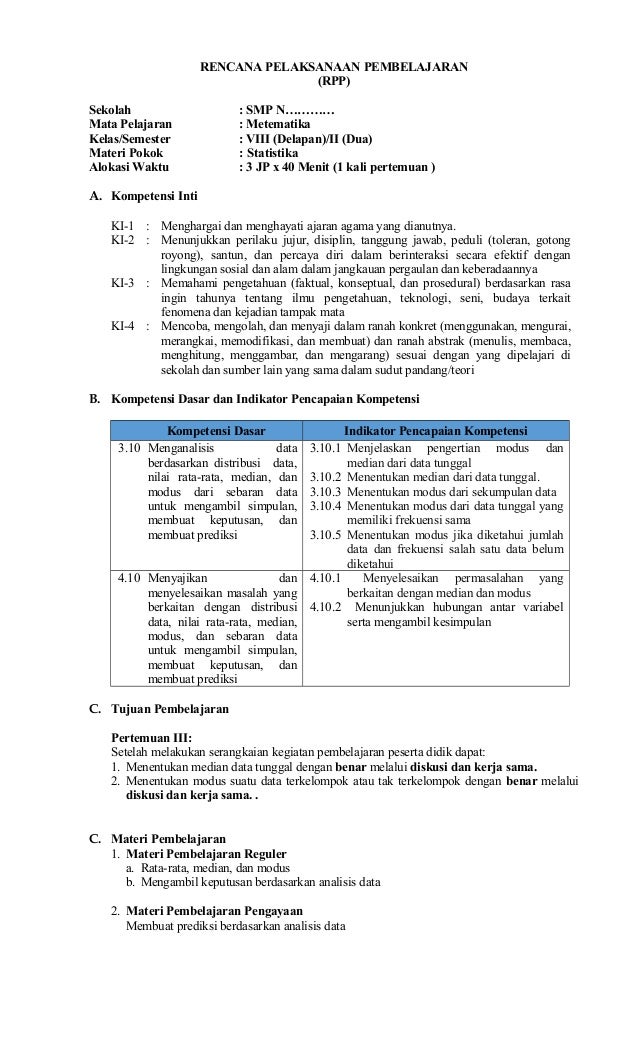 Rpp Median Modus
