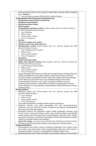Tujuan Rms Rpp sejarah-kelas-xii-wajib | PDF