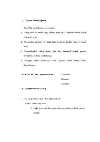 Rpp 13 shopping list | DOCX