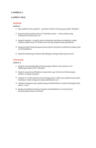 LAMPIRAN 3 
LATIHAN SOAL 
 