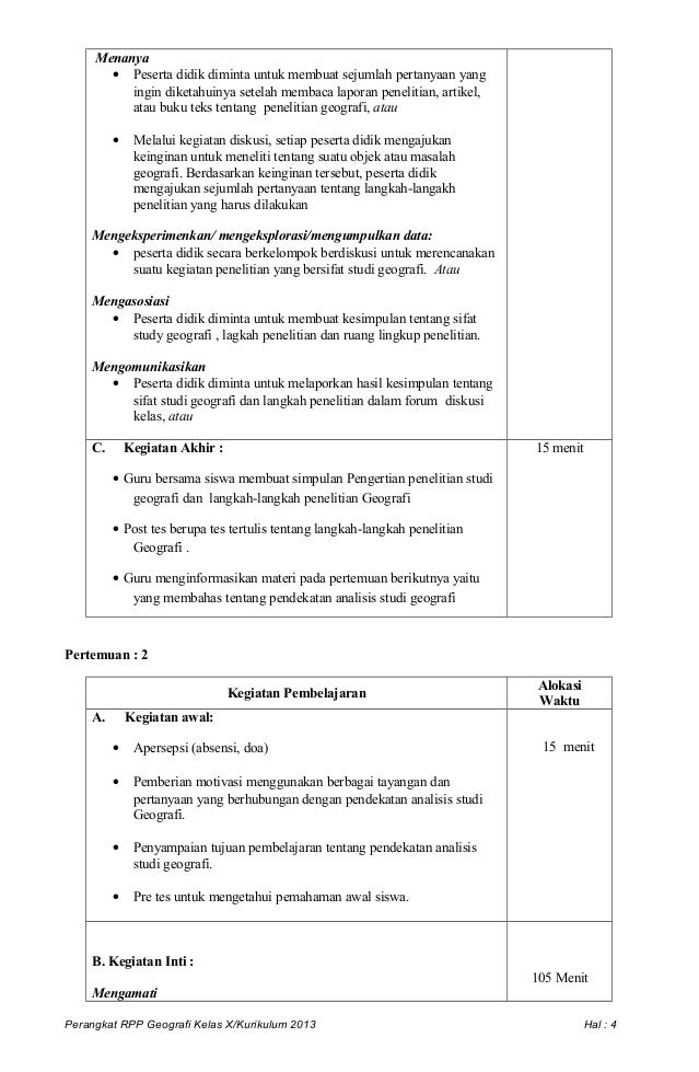 Rpp 2 Geo Langkah Penelitian
