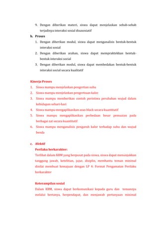 Contoh RPP SMP | DOCX