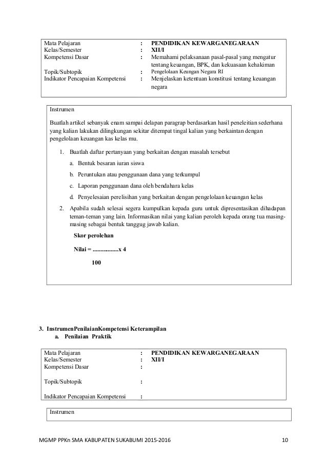 Rpp bab 2 ppkn sma kelas xii kurnas