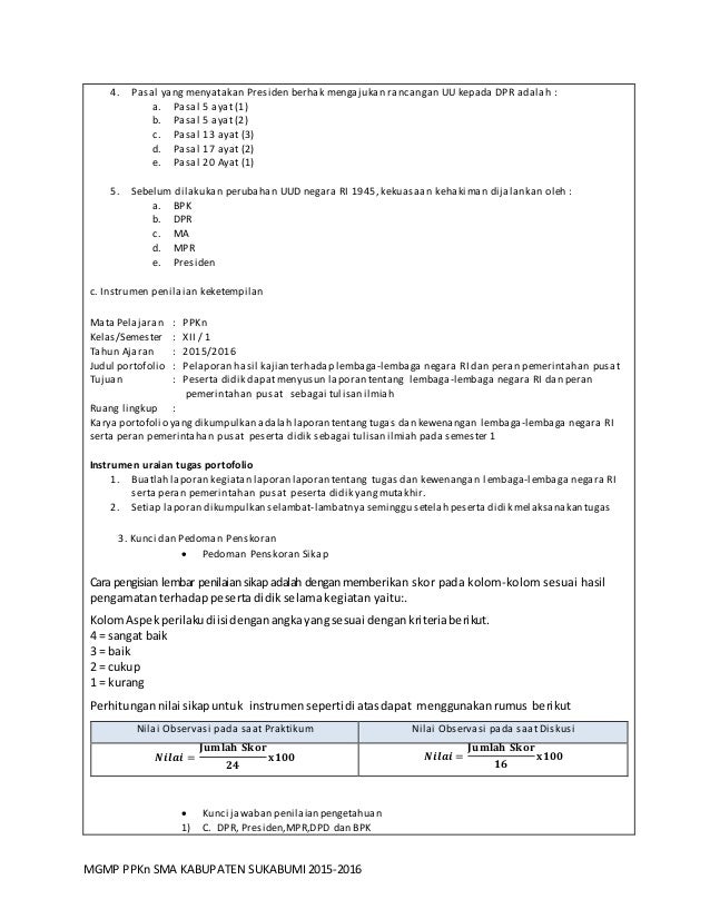 Rpp Bab 3 Ppkn Sma Kelas Xii Kurnas