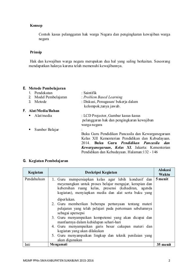 Rpp bab 4 ppkn sma kelas xii kurnas