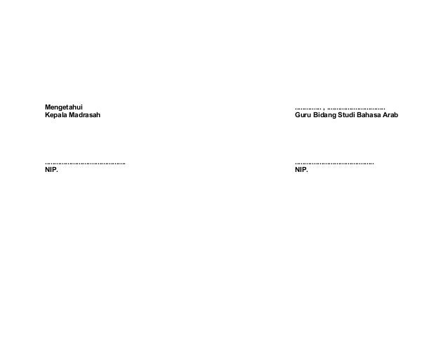 Rpp bahasa arab m ts kelas 8 semester 1