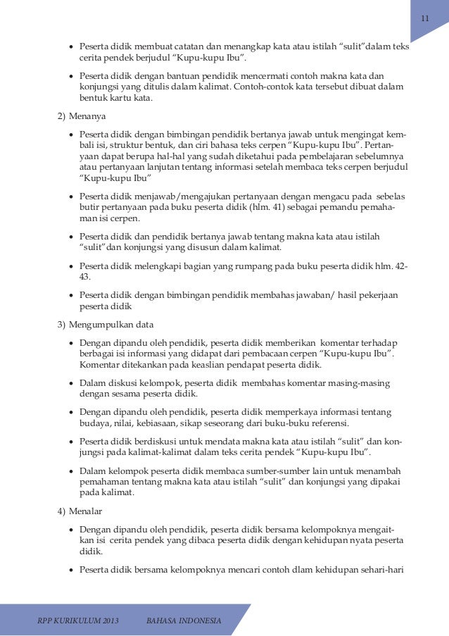 Model Rpp Bahasa Indonesia Model Rpp Bahasa Indonesia
