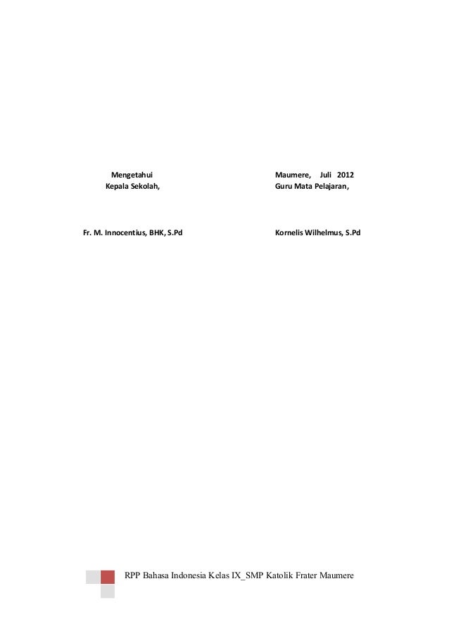 Rpp bahasa indonesiaberkaraktersmpkelasixsms1