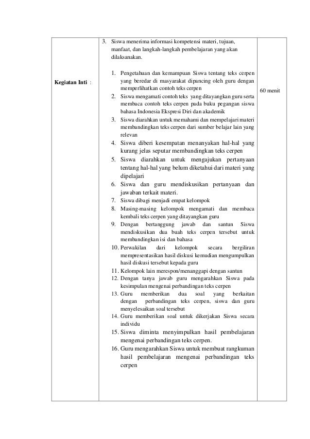 Rpp bahasa indonesia_sma / smk Rpp bahasa indonesia_sma / smk