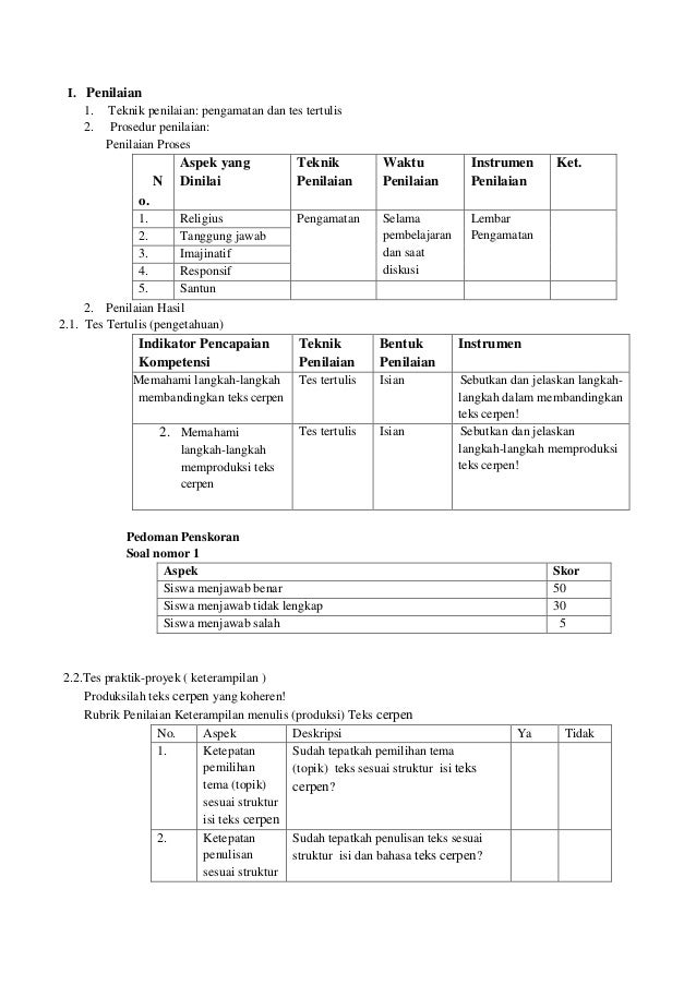 Rpp bahasa indonesia_sma / smk