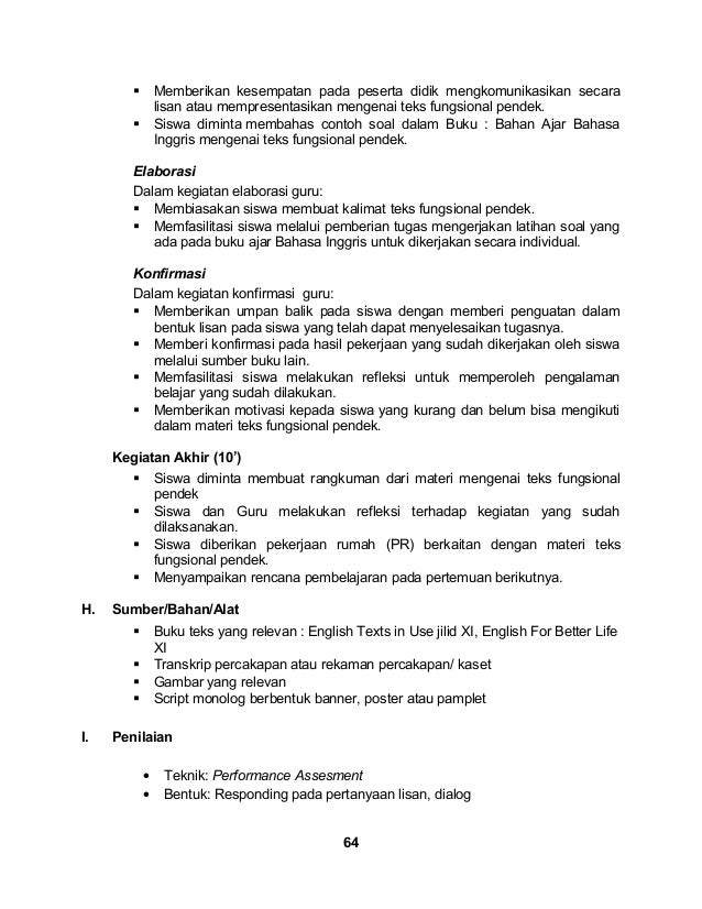 Rpp Sma Berkarakter Bahasa Inggris.Rpp Bahasa Inggris Sma 